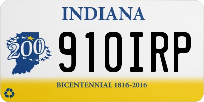 IN license plate 910IRP