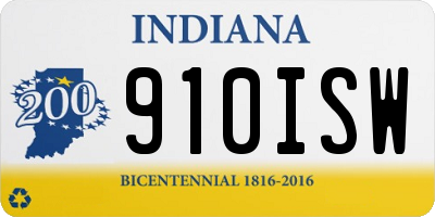 IN license plate 910ISW