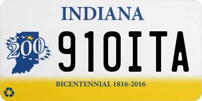 IN license plate 910ITA