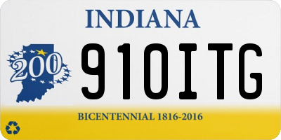 IN license plate 910ITG
