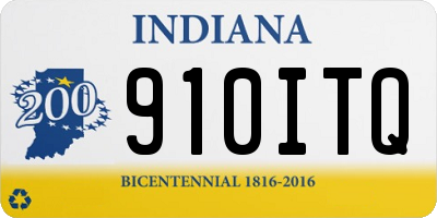 IN license plate 910ITQ