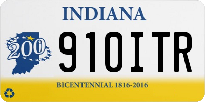 IN license plate 910ITR