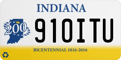 IN license plate 910ITU
