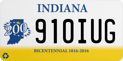 IN license plate 910IUG