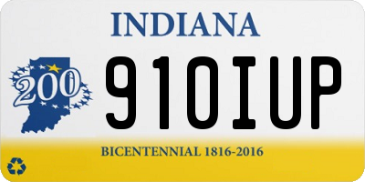 IN license plate 910IUP