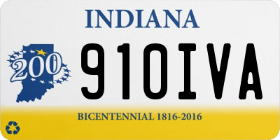 IN license plate 910IVA