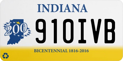 IN license plate 910IVB