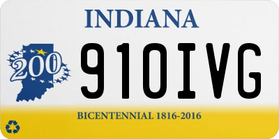 IN license plate 910IVG