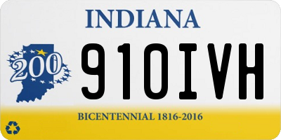IN license plate 910IVH