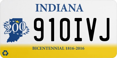 IN license plate 910IVJ