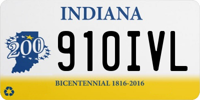 IN license plate 910IVL