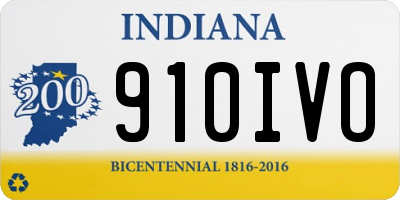 IN license plate 910IVO