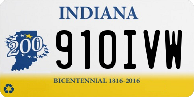 IN license plate 910IVW