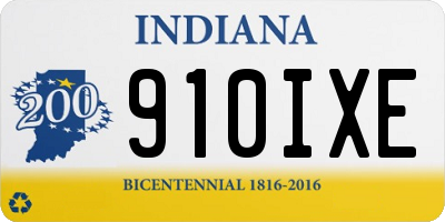 IN license plate 910IXE