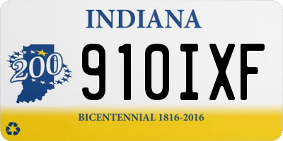 IN license plate 910IXF