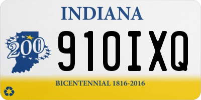 IN license plate 910IXQ