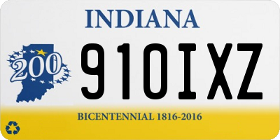 IN license plate 910IXZ