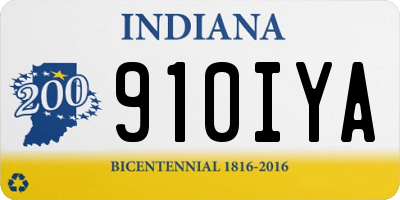 IN license plate 910IYA