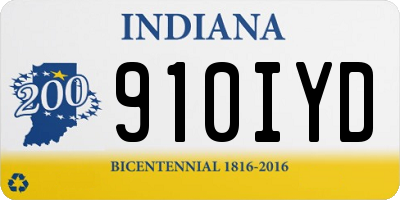 IN license plate 910IYD