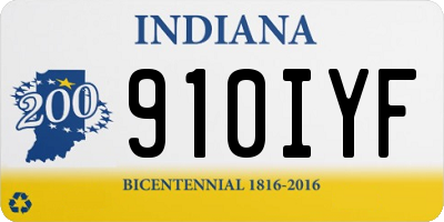 IN license plate 910IYF