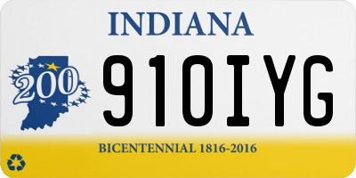 IN license plate 910IYG