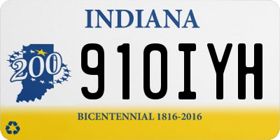 IN license plate 910IYH