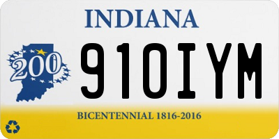 IN license plate 910IYM