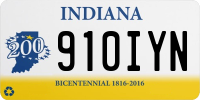IN license plate 910IYN