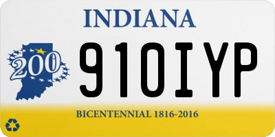 IN license plate 910IYP