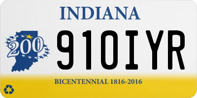 IN license plate 910IYR