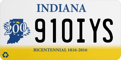 IN license plate 910IYS