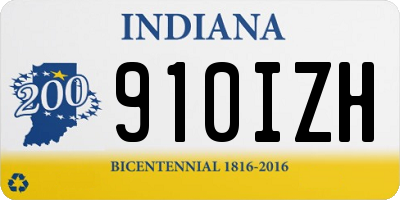 IN license plate 910IZH