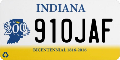 IN license plate 910JAF