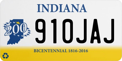 IN license plate 910JAJ