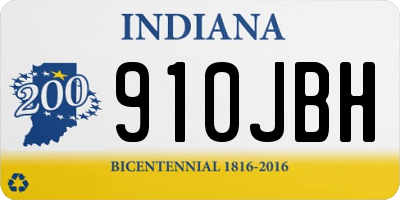 IN license plate 910JBH