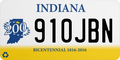 IN license plate 910JBN
