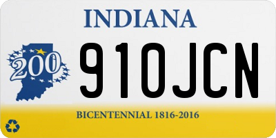 IN license plate 910JCN
