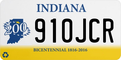 IN license plate 910JCR