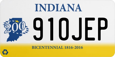 IN license plate 910JEP