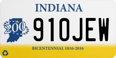IN license plate 910JEW
