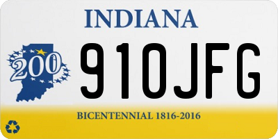 IN license plate 910JFG
