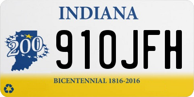 IN license plate 910JFH