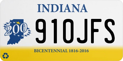 IN license plate 910JFS