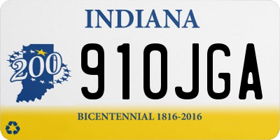 IN license plate 910JGA
