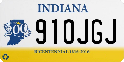 IN license plate 910JGJ