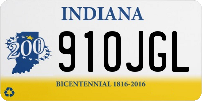 IN license plate 910JGL
