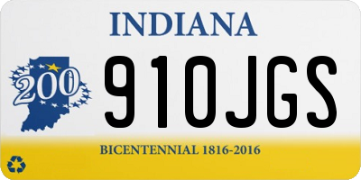 IN license plate 910JGS