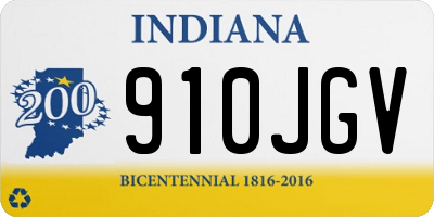 IN license plate 910JGV
