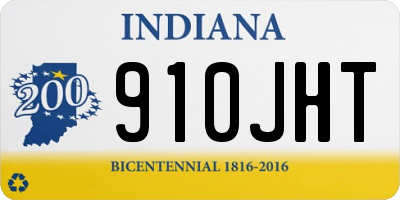 IN license plate 910JHT