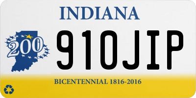 IN license plate 910JIP